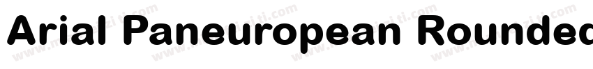 Arial Paneuropean Rounded Bold字体转换